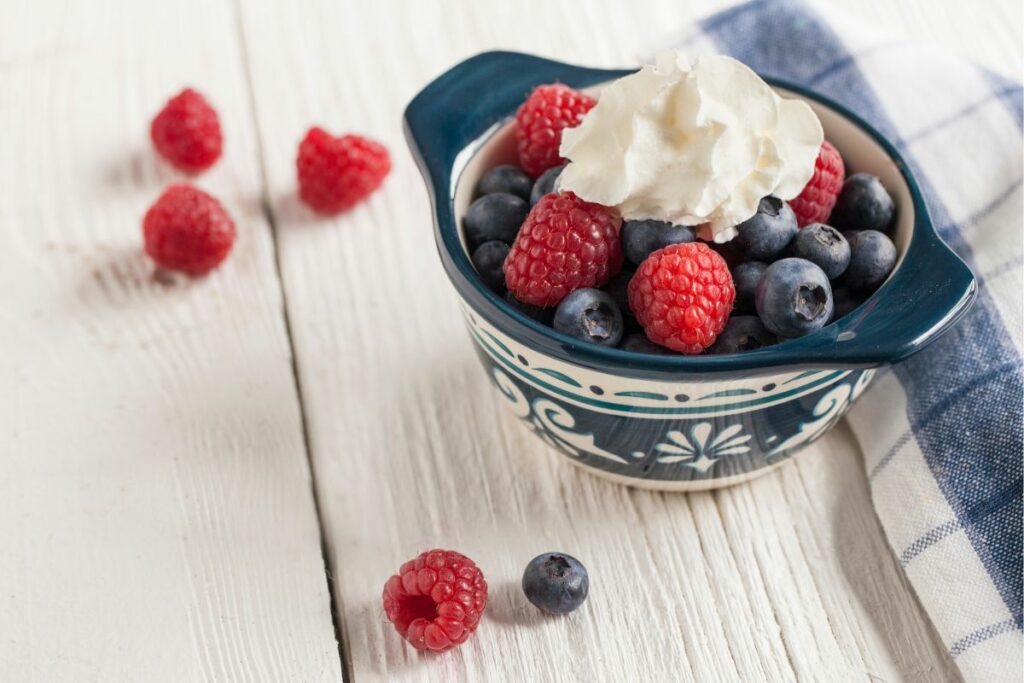 Fruits and Whipped Cream - What to serve with popovers