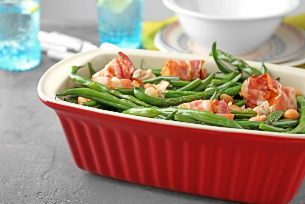 Best Green Beans and Bacon - What to Serve with Salmon Patties