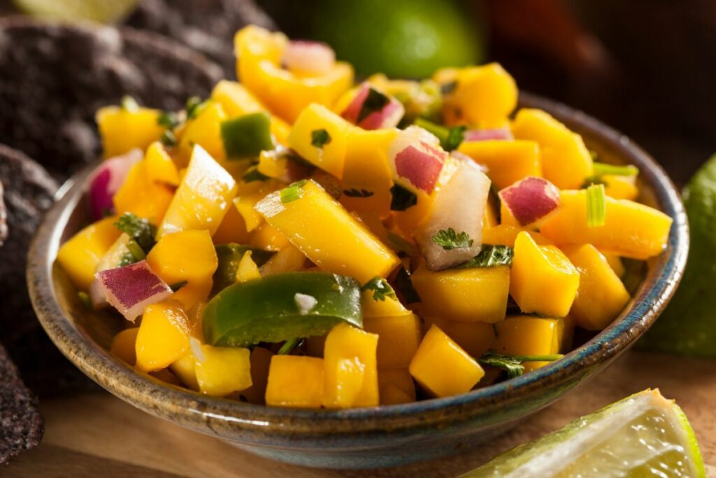 Mango Salsa - What to serve with crab cakes