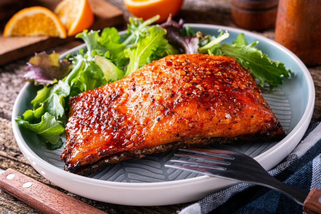 Maple Glazed Salmon - What to Serve with Acorn Squash