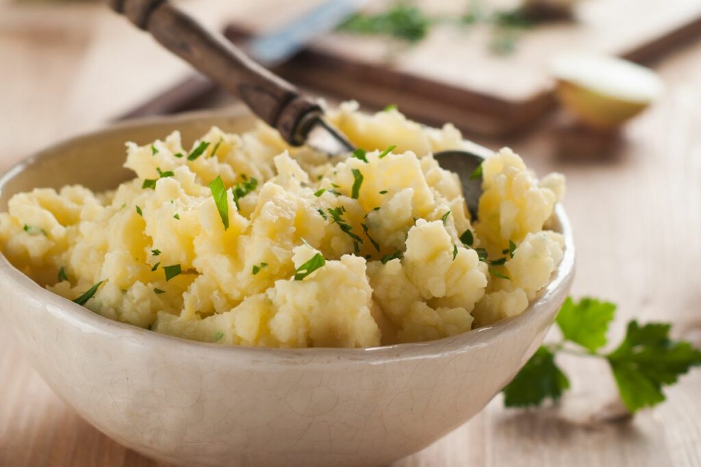 Mashed Potato - What to serve with porcupine meatballs