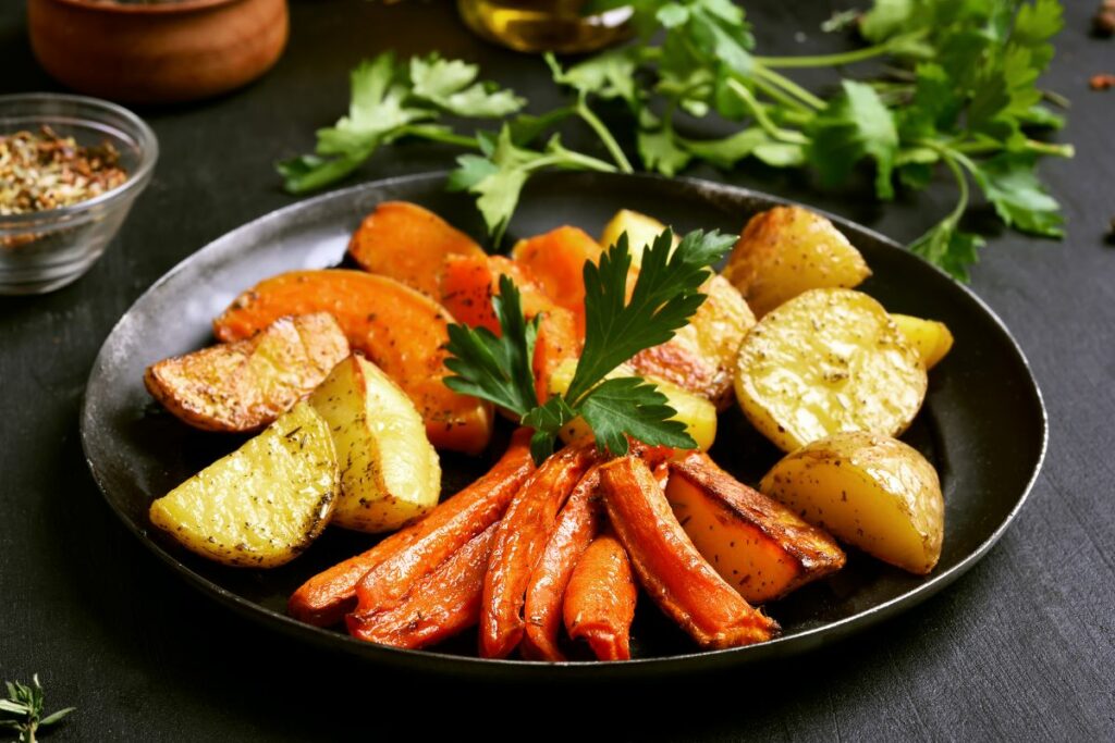 Roast Vegetables - What to serve with trout