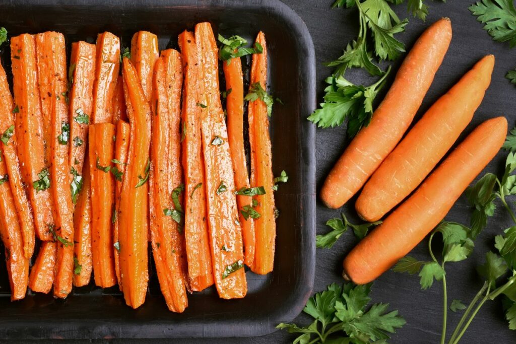 Roasted Carrots - Best Healthy Sides for Rotisserie Chicken