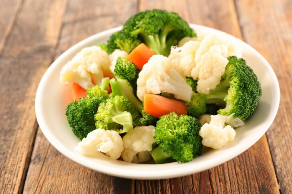 Steamed Veggies - What to Serve with Porcupine Meatballs