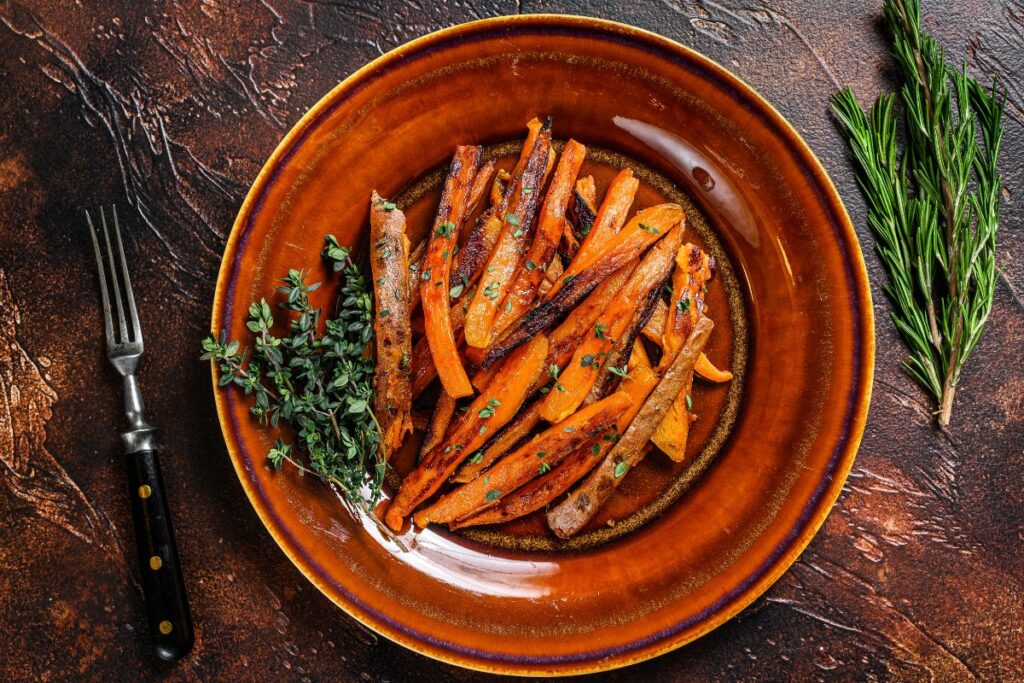 Sweet Potato Fries - What to serve with salmon patties