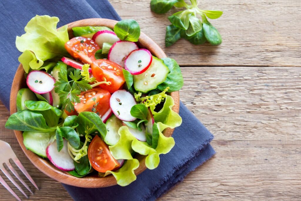 Vegetable Salad - What to Serve with Scalloped Potatoes