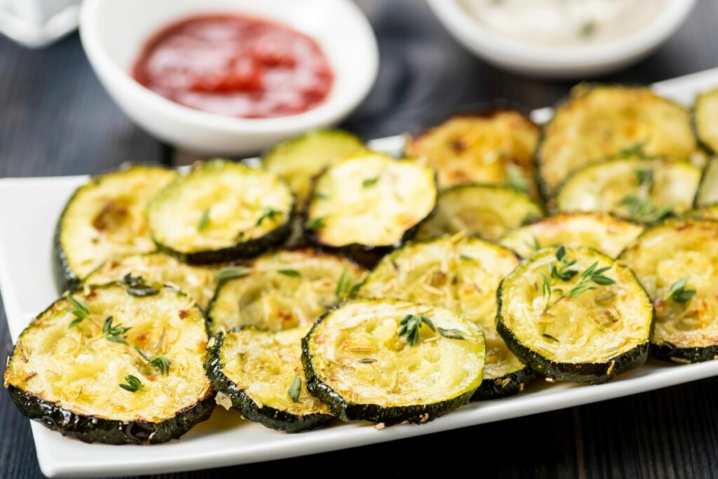 Zucchini Chips - Best Healthy Sides for Chicken Tenders