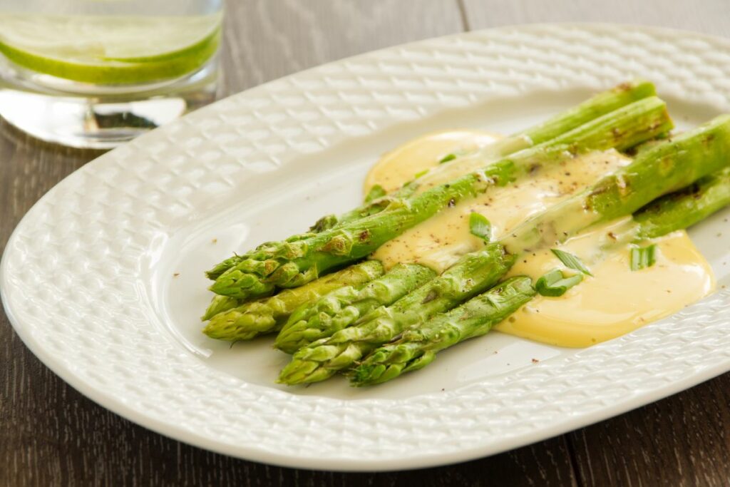 Asparagus with Hollandaise Sauce - What to Serve with Frittata