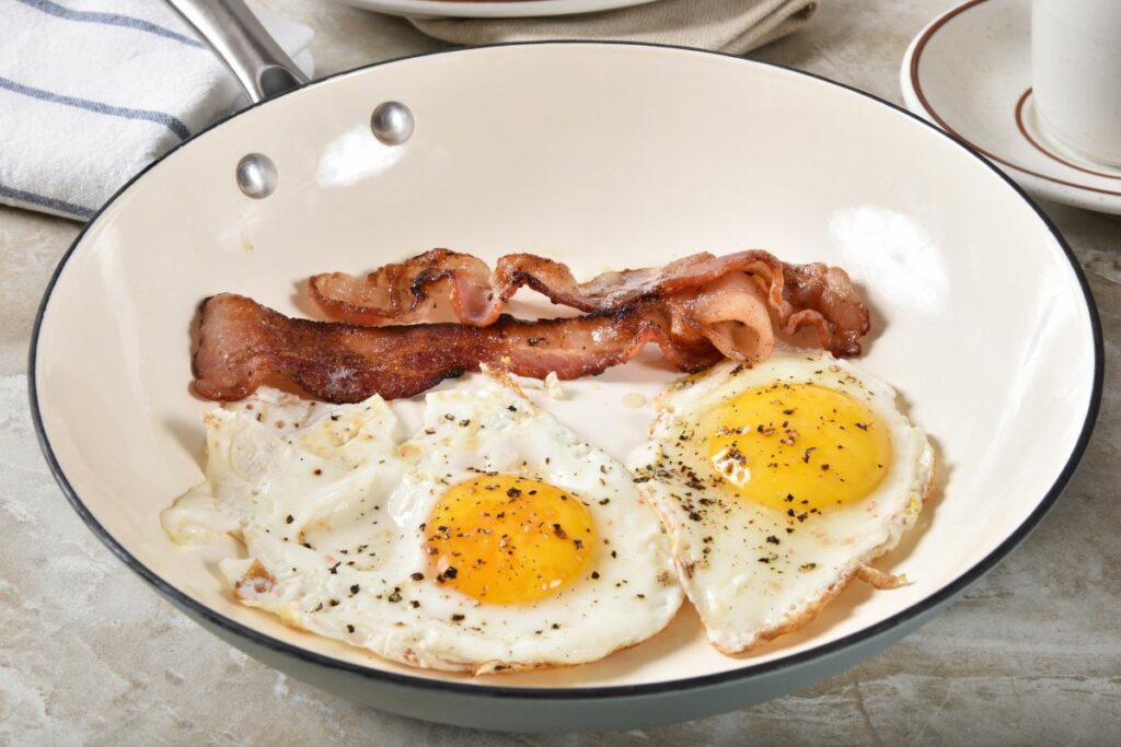 Bacon and Eggs - What to serve with corn fritters