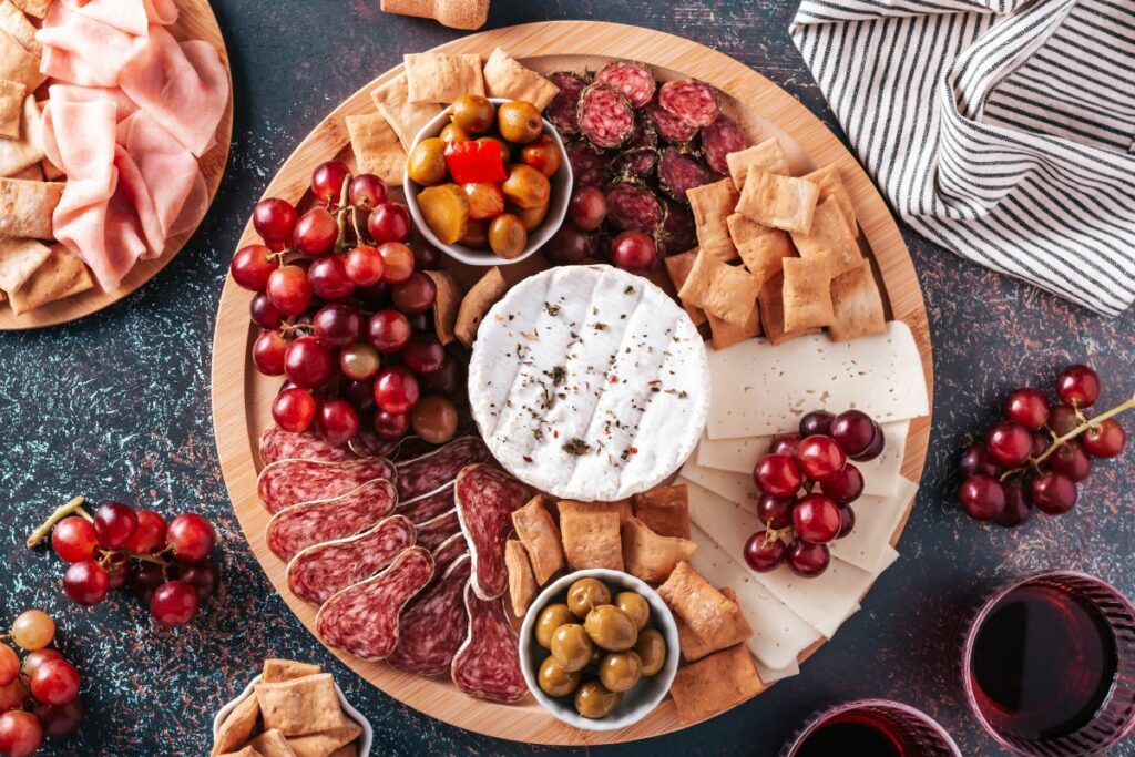 Charcuterie Board - What to serve with bruschetta