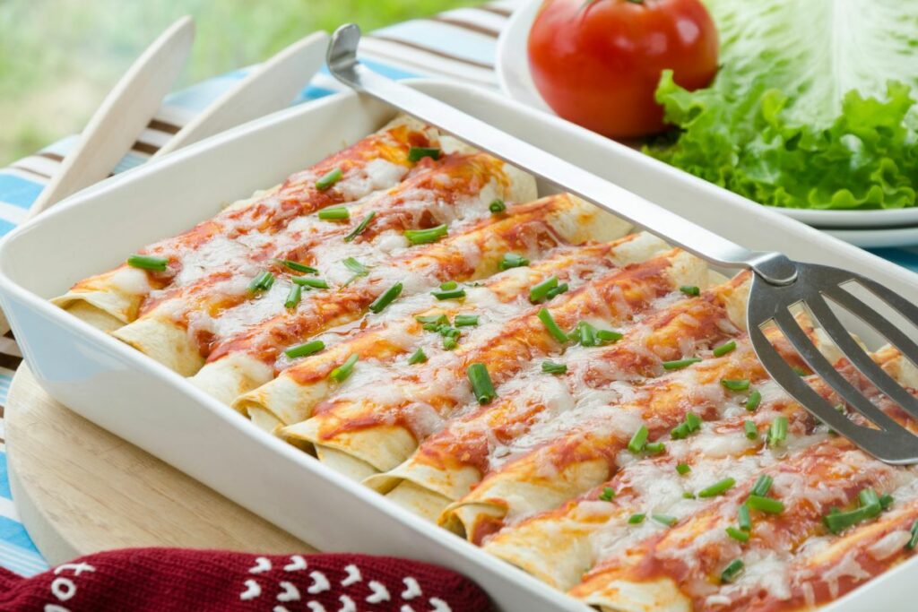 Chicken Enchiladas - What to serve with taco salad