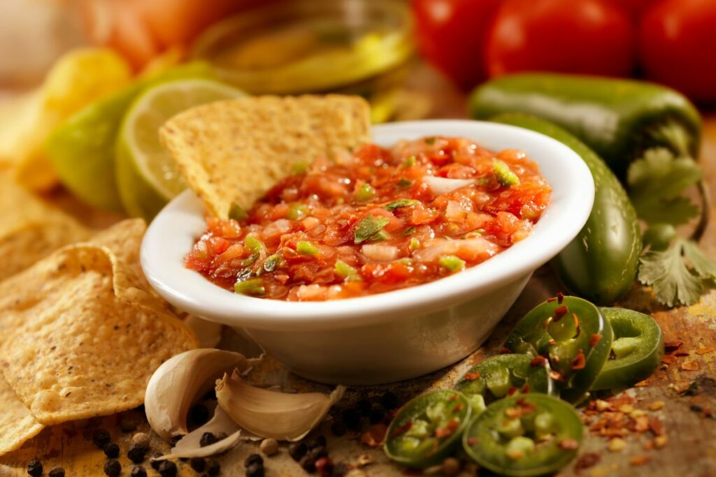 Chips and Salsa - What to serve with taco salad