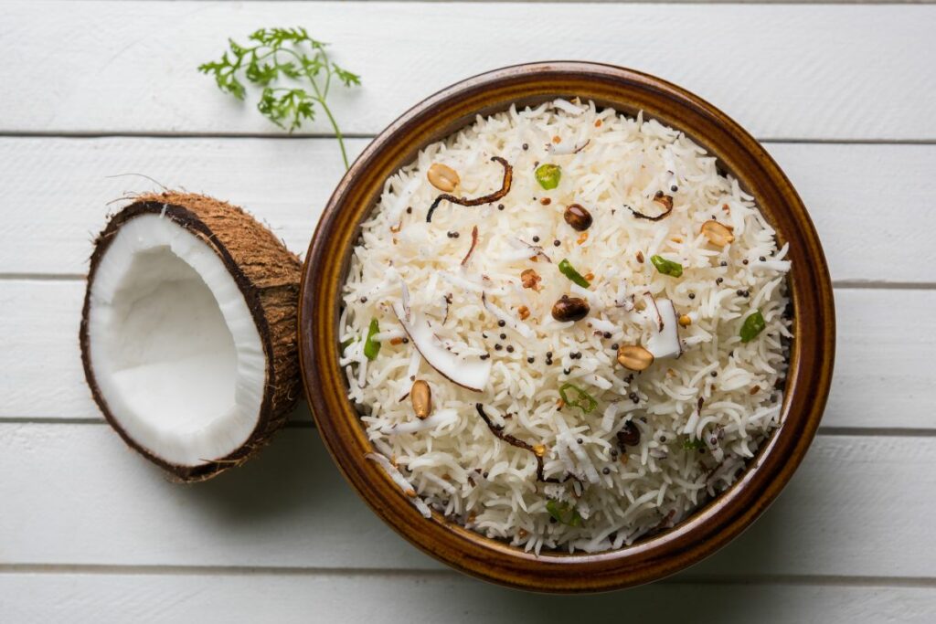 Coconut Rice - What to Serve with Ham and Bean Soup