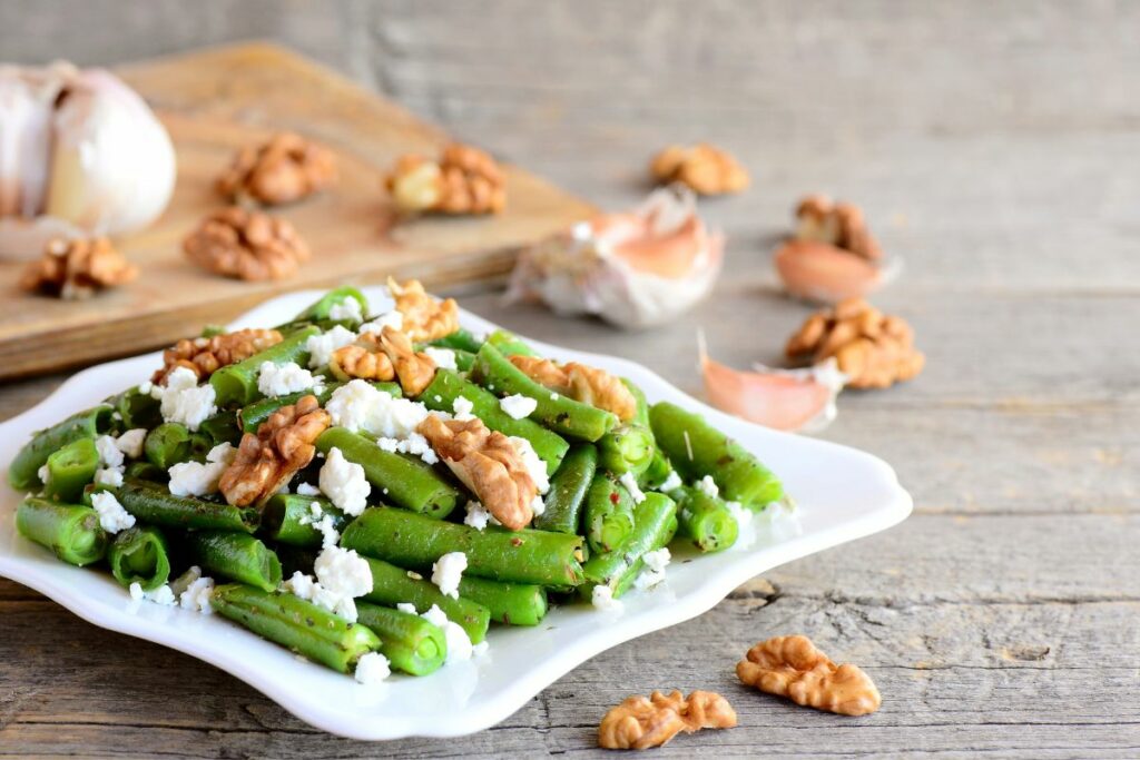 Green Beans with Blue Cheese - What to Serve with Bruschetta