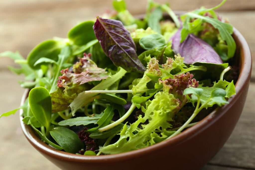 Green Salad - What to Serve with Corn Fritters