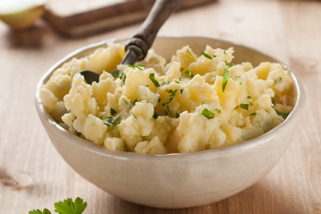 Mashed Potatoes - What to Serve with Corn Fritters