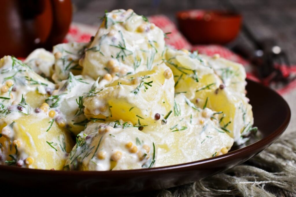 Potato Salad - What to serve with corn fritters