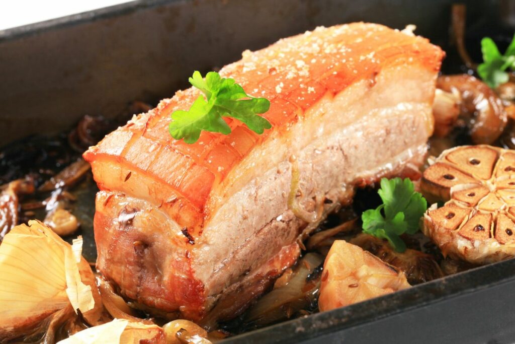 Roast Pork Belly side dish
