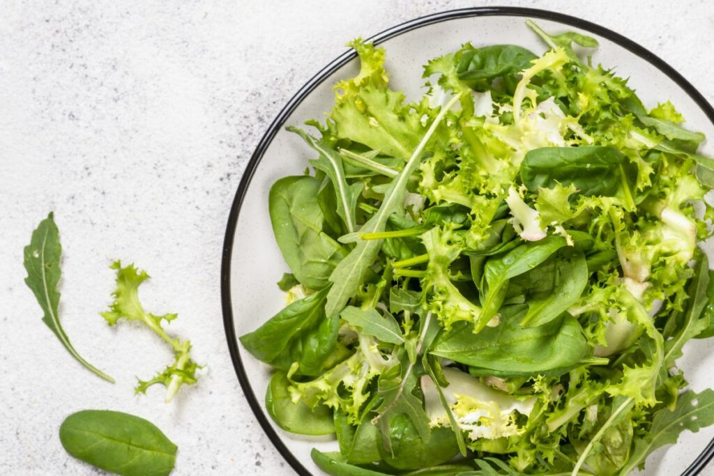 Green Salad - What to serve with ham and bean soup