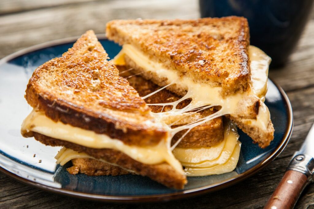 Grilled Cheese Sandwich to serve with artichokes