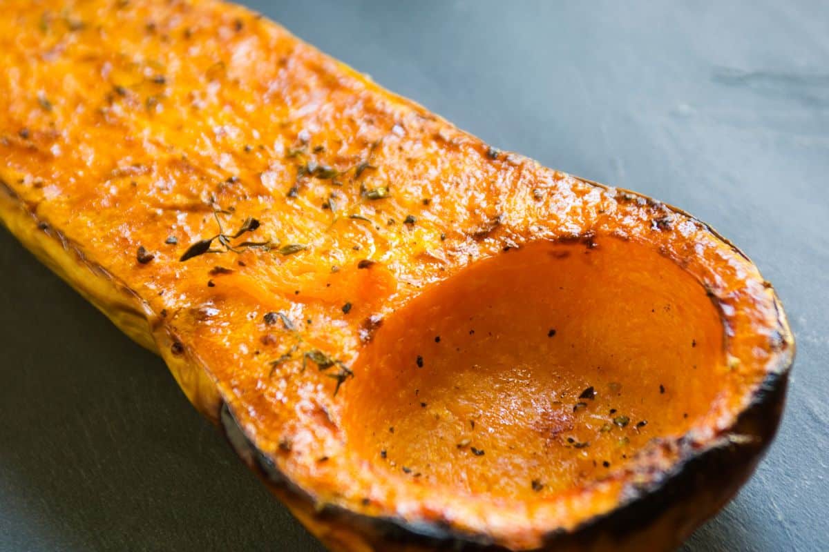roasted butternut squash - best healthy side dishes for rotisserie chicken